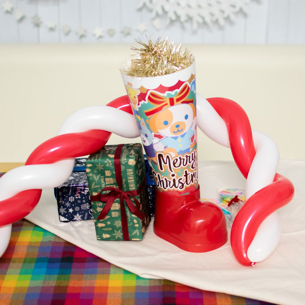 クリスマスモチーフの バルーンアート